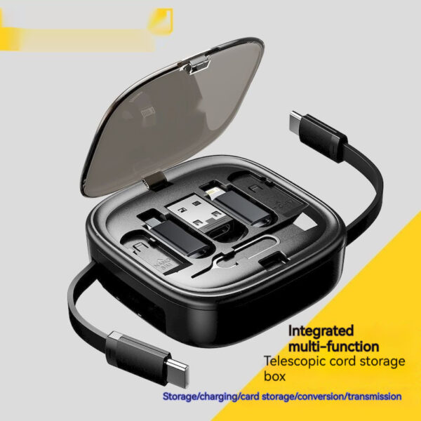 Data Cable Flexible Wire Storage 60W Fast Charging Multi-function Mobile Phone Charging Interface Box - Image 2