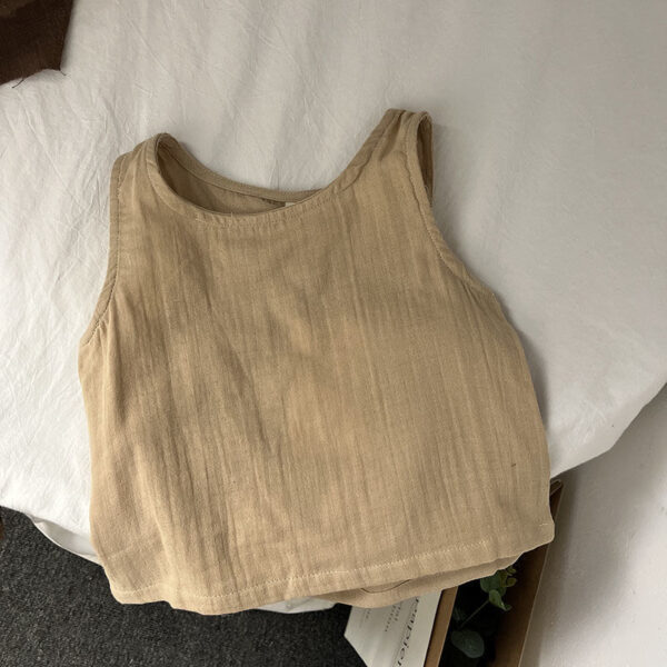 Tank Top Sleeveless T-shirt Casual Outdoor Children's Clothing - Image 7