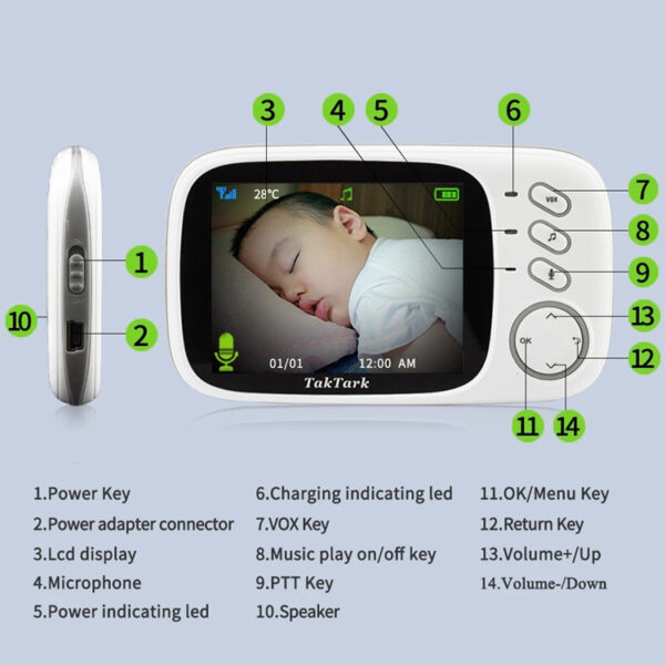 Wireless Baby Monitor Household Baby Safety - Image 7