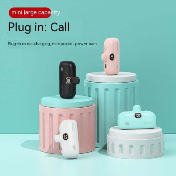 Pocket Wireless Capsule Power Bank Small Portable Power Source Power Bank Mini Fast Charge - Image 8