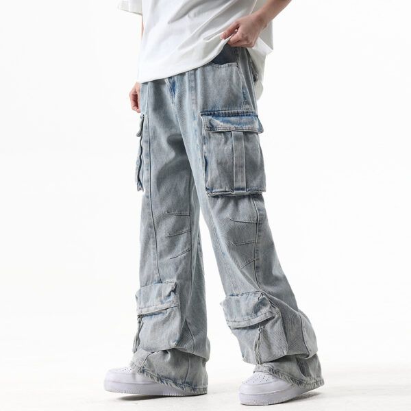 Multi-Pocket Workwear Jeans For Men And Women - Image 5