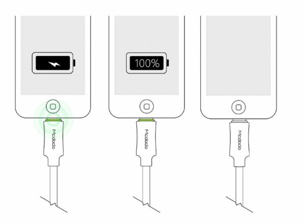 Intelligent Power-off Aluminum Alloy Braided Fast Charging Line - Image 6