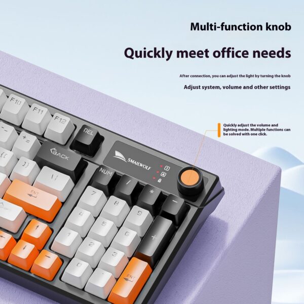 Wired With Knob E-sports Games Notebook Computer Mechanical Keyboard - Image 2