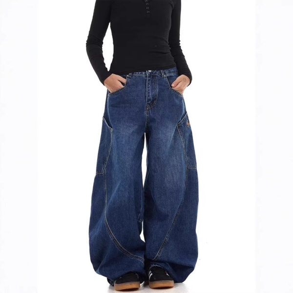 Design Large Pocket Machete Jeans For Men And Women - Image 3