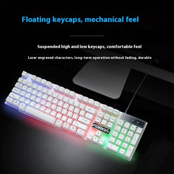 Wired Keyboard Luminous Desktop And Notebook Computer Accessories - Image 5