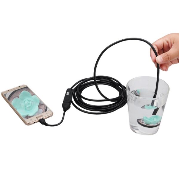 OWSOO 6 LED 7MM USB Endoscope Camera 5M Waterproof USB Wire Snake Tube Inspection Borescope For OTG Compatible Android Phones - Image 5