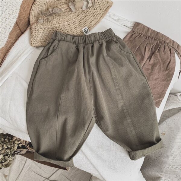 Children's Line-pressing Casual Pants Boys And Girls Baby Pants Spring And Autumn Clothing - Image 8