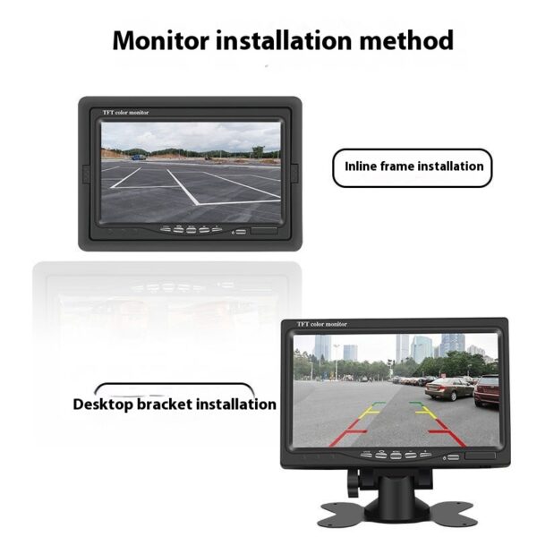7-inch Car Monitor Desktop Reversing Monitor Display - Image 5
