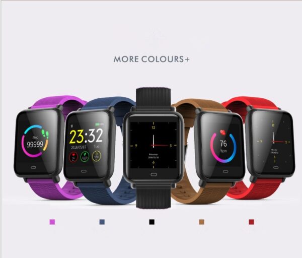 Compatible With Apple, Q9 Smartwatch Waterproof Sports For Android IOS With Heart Rate Monitor Blood Pressure Functions Smart Watch