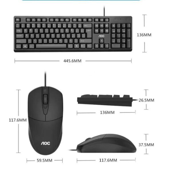 Keyboard And Mouse Set Usb Wired All-in-one Laptop Computer - Image 3