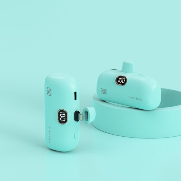 Pocket Wireless Capsule Power Bank Small Portable Power Source Power Bank Mini Fast Charge - Image 5