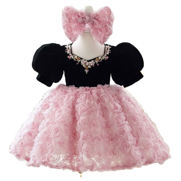 Girls French Sweet Umbrella Princess Dress Girls - Image 6