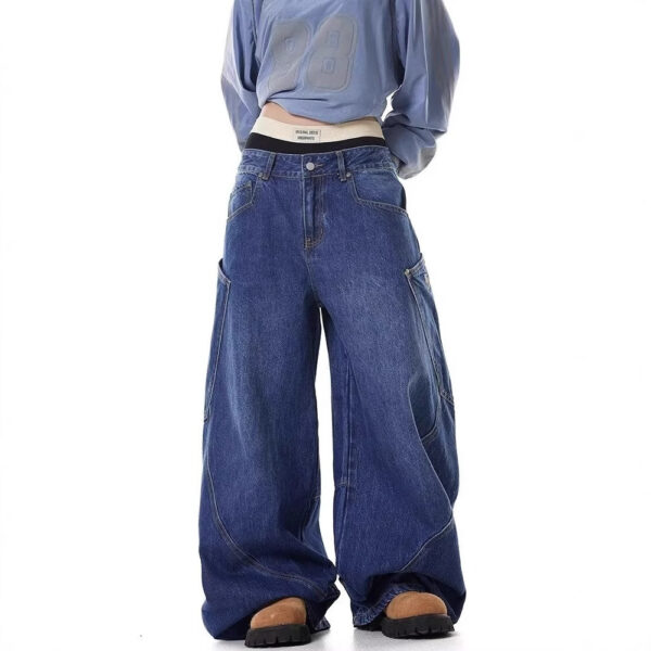 Design Large Pocket Machete Jeans For Men And Women - Image 6