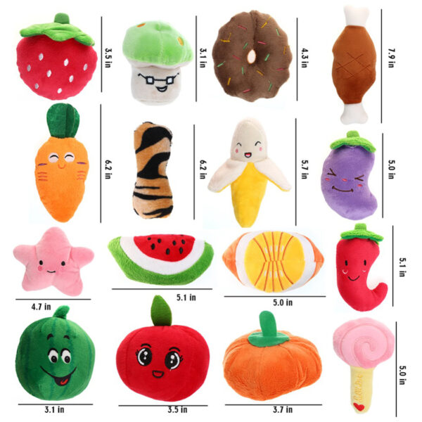 Gooddog, Dog, Plush Vocal Toys, Fruits, Cartoons, Pets, Cats, Toys, Pet Supplies - Image 6