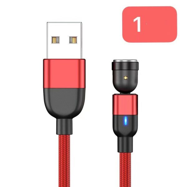Magnetic Data Cable Threeinone 540-degree Rotation  Charging Cable Suitable - Image 9