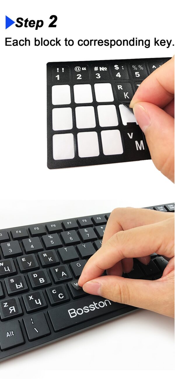 Notebook Keyboard Stickers Russian Keyboard Stickers - Image 5