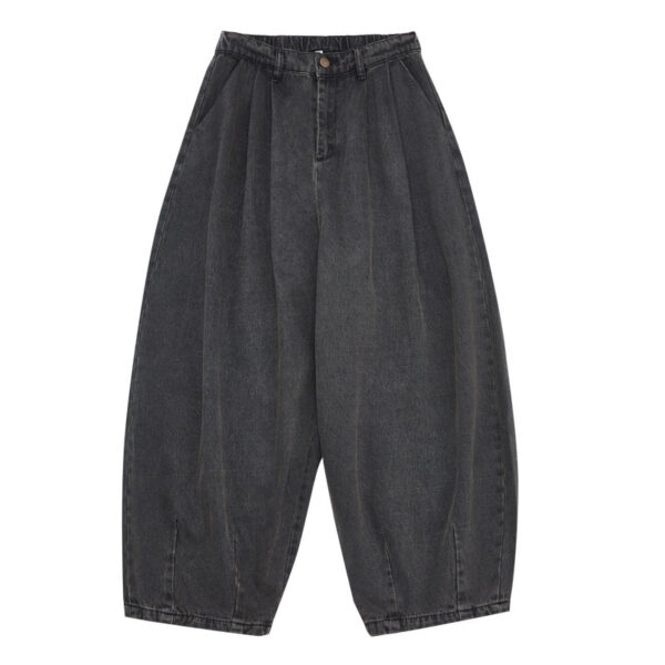 Retro Washed Wide Leg Jeans For Men - Image 10