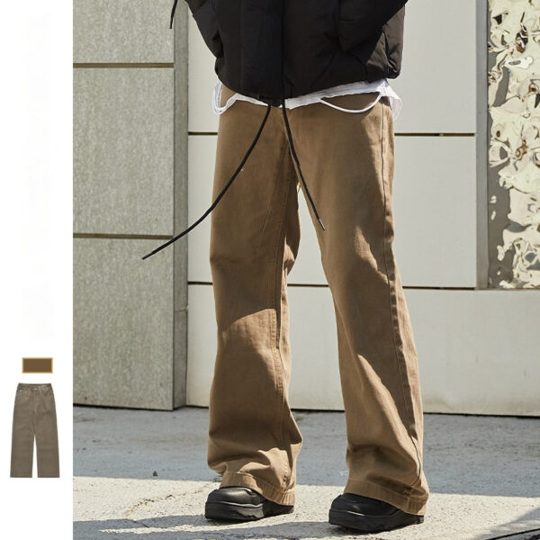 New American Style Retro Hong Kong Style Japanese Loose Straight Jeans For Men - Image 2