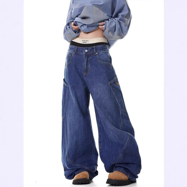 Design Large Pocket Machete Jeans For Men And Women - Image 5