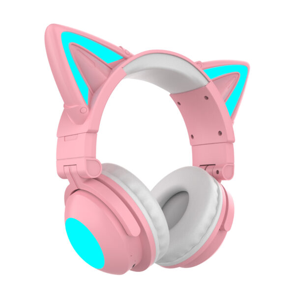 Head-mounted Bluetooth Headset Luminous Cat Ear Petal Angle - Image 5