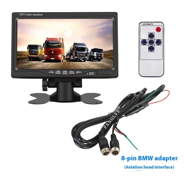 7-inch Car Monitor Desktop Reversing Monitor Display - Image 9
