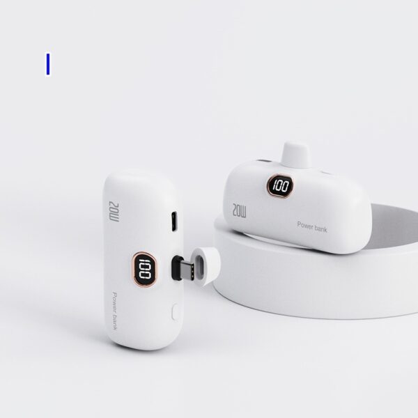 New Pocket Wireless Capsule Power Bank Compact Portable Power Source Power Bank - Image 3