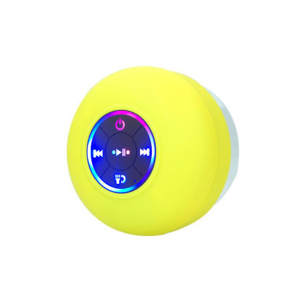 Big Suction Cup Waterproof Bluetooth Speaker LED Light Emitting - Image 5
