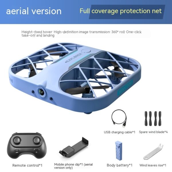 JJRCmini Fixed Height 4K8K HD Aerial Photography Mesh Protective Cover Four-axis Remote Control Toy - Image 6