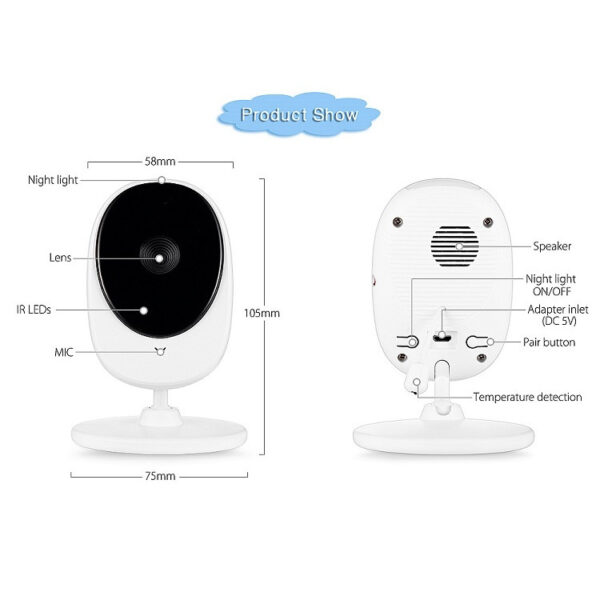 Baby Sleep Monitor Baby Intercom Nurse - Image 6