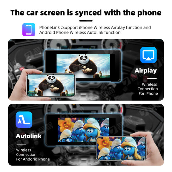 Motorcycle Wireless Carplay Navigation Android Anto Front And Rear Dual Bluetooth Camera Record - Image 4