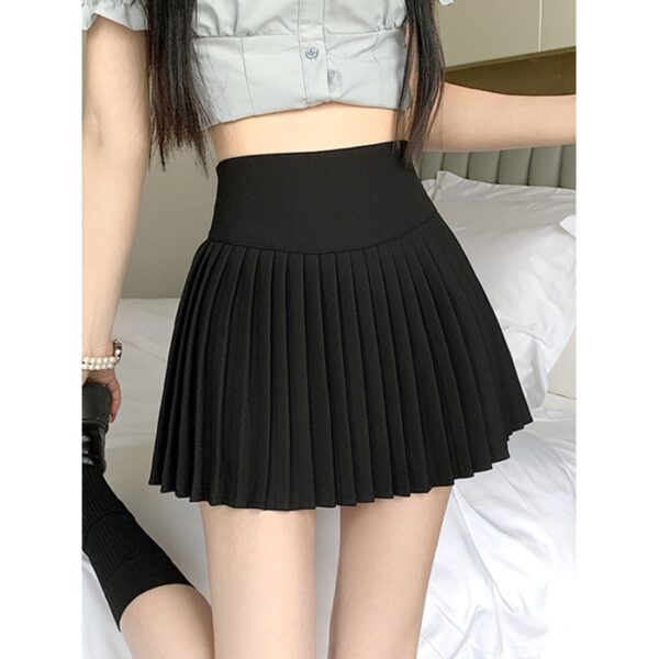 Hot Girl High Waist College Style White Jk Pleated Skirt Female - Image 5