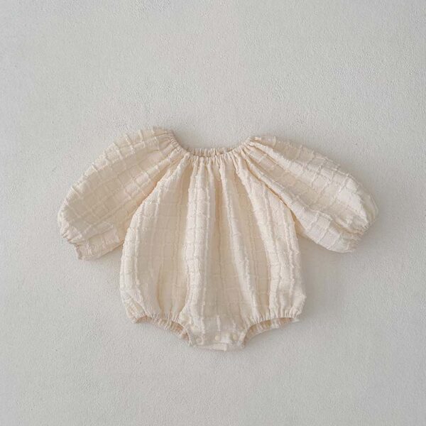 Spring And Autumn New Plaid Solid Color Baby Jumpsuit - Image 6
