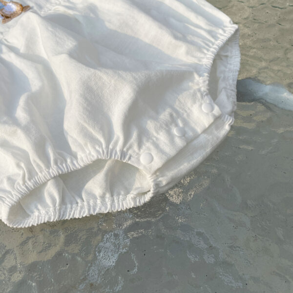 Baby Summer New Baby Girl Bunny Embroidery Bottom-covering Rompers - Image 5