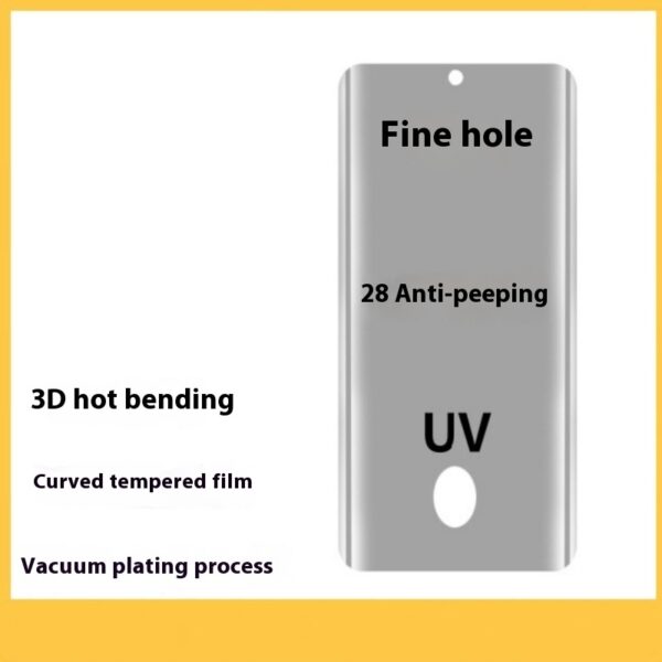 HD Tempered Film V40 Full Glue Hot Bending Electroplating UV Protective Film - Image 3