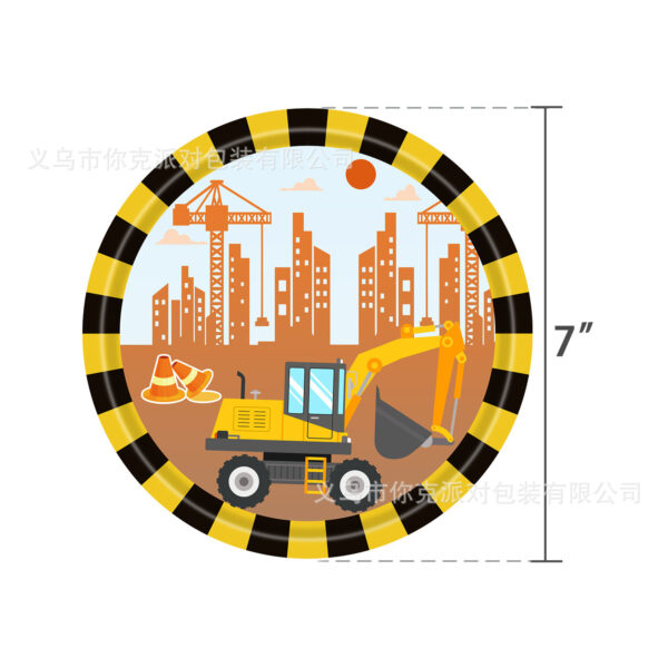 Construction Vehicle Building Birthday Decoration - Image 5