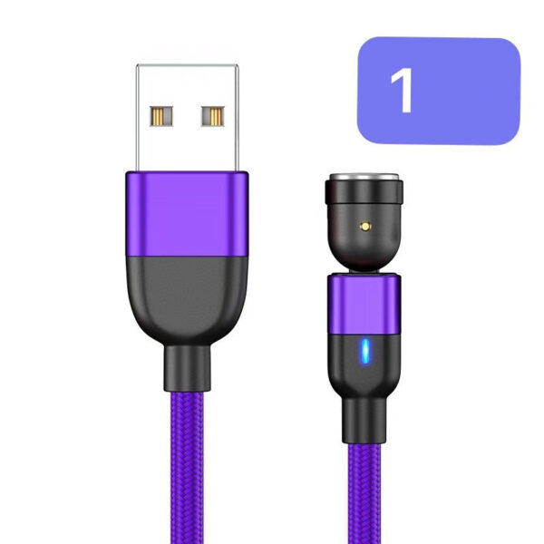 Magnetic Data Cable Threeinone 540-degree Rotation  Charging Cable Suitable - Image 6