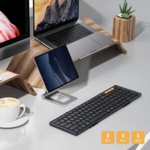 Folding Keyboards With Numeric Keypad Bluetooth Wireless