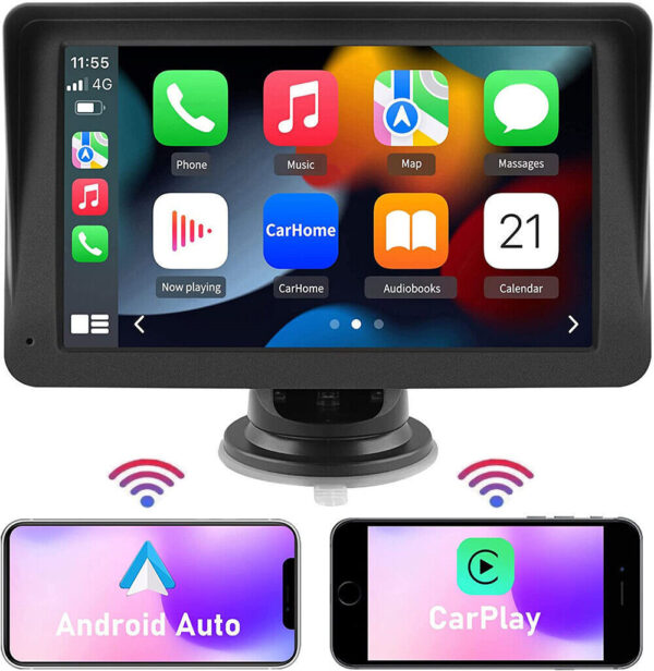7-inch Portable Wireless Carplay Car Smart Screen MP5 Vehicle Navigation Reversing Player - Image 8