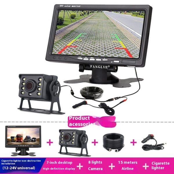 7-inch Car Monitor Desktop Reversing Monitor Display - Image 4