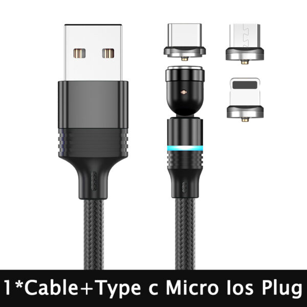 540 Degree Rotating Magnetic Suction Charging Line For Android Type C - Image 6