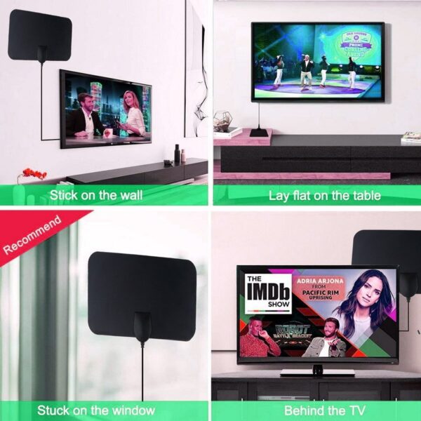 European And American Digital TV Indoor Antenna Ground Wave Mini HDTV Antenna - Image 10
