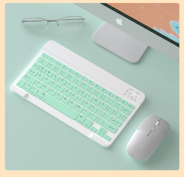 Tablet Notebook Wireless Keyboard And Mouse Set Bluetooth - Image 8