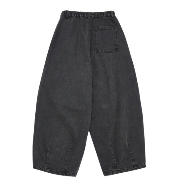Retro Washed Wide Leg Jeans For Men - Image 3