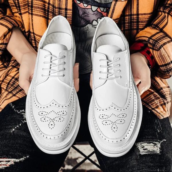 Mens Business Casual Korean Style Trendy British Mens Shoes - Image 3