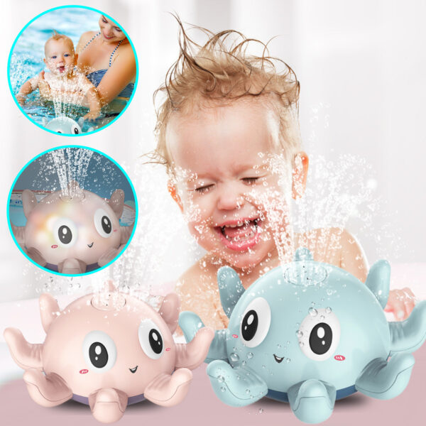 Children's Automatic Water Spray Bath Toys Bath Fun Toys With Flashing Water Spray Toy Baby Swimming Shower With Toys New - Image 6