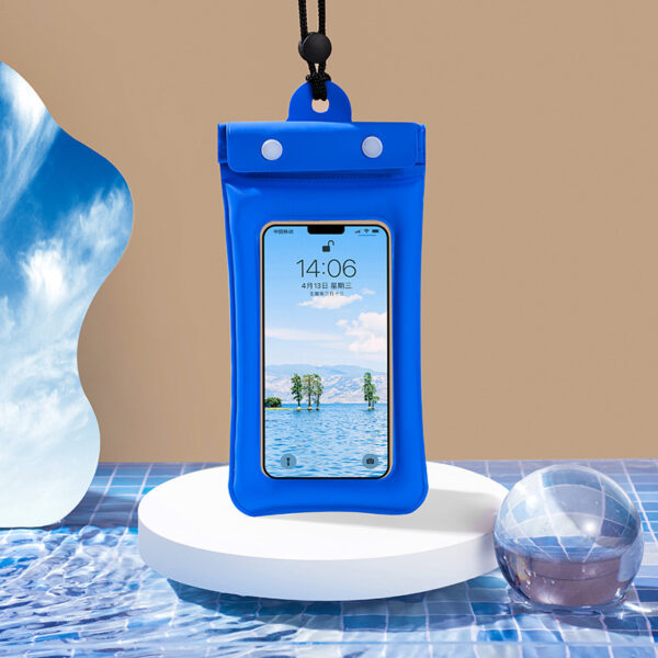 Inflatable Floating Touch Screen Mobile Phone Waterproof Bag Three Layers - Image 4
