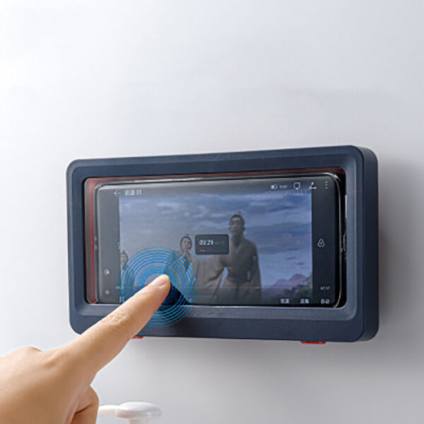 Touch Screen Anti-fog Mobile Phone Shell Wall Hanging Free Punching - Image 2