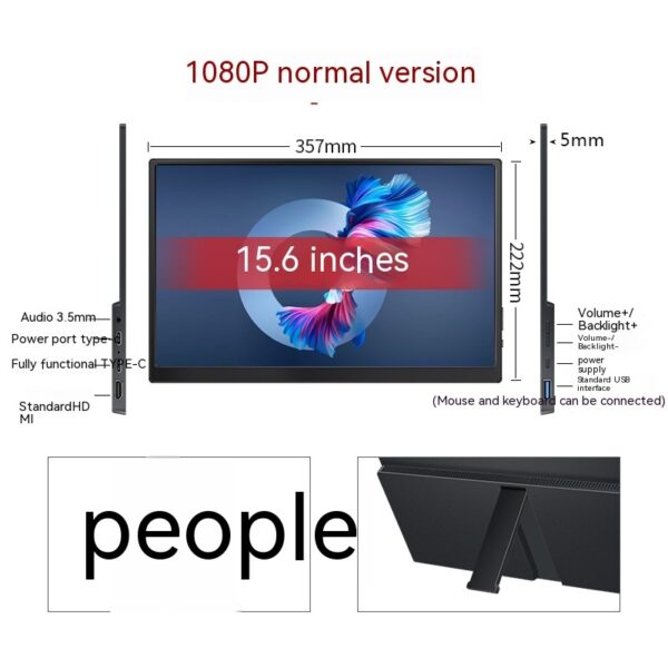 Touch Portable Monitor Mobile Phone Computer Game External Expansion Screen - Image 9