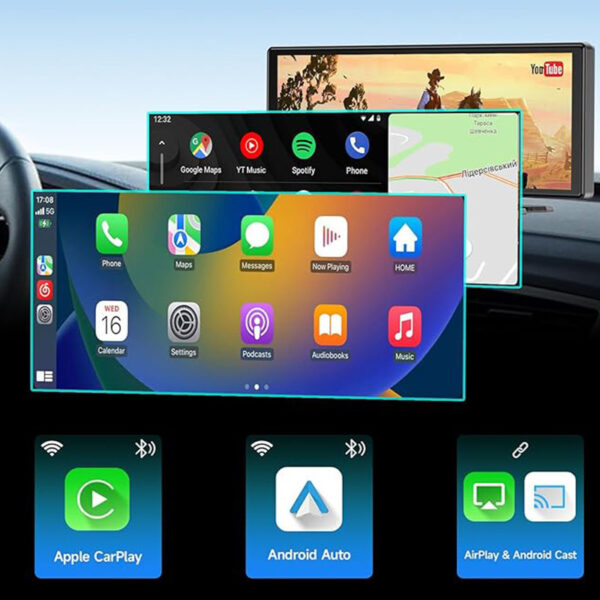 1026-inch Full Touch Screen All-in-one Car Navigation Device Front And Rear Dual Recording HD Recording P Split Screen Display - Image 7