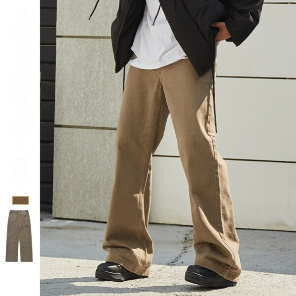New American Style Retro Hong Kong Style Japanese Loose Straight Jeans For Men - Image 6